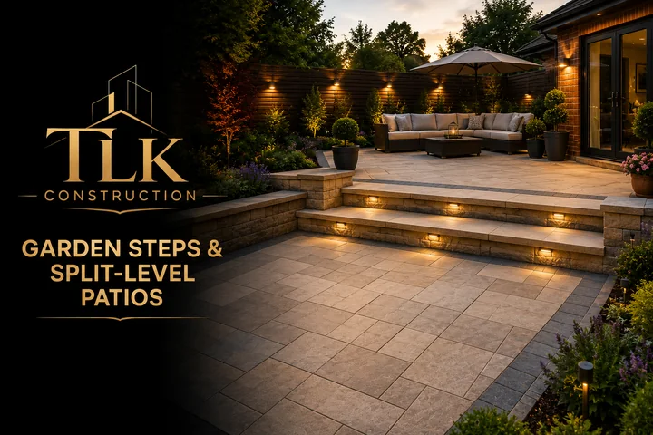 Garden Steps & Split-Level Patios