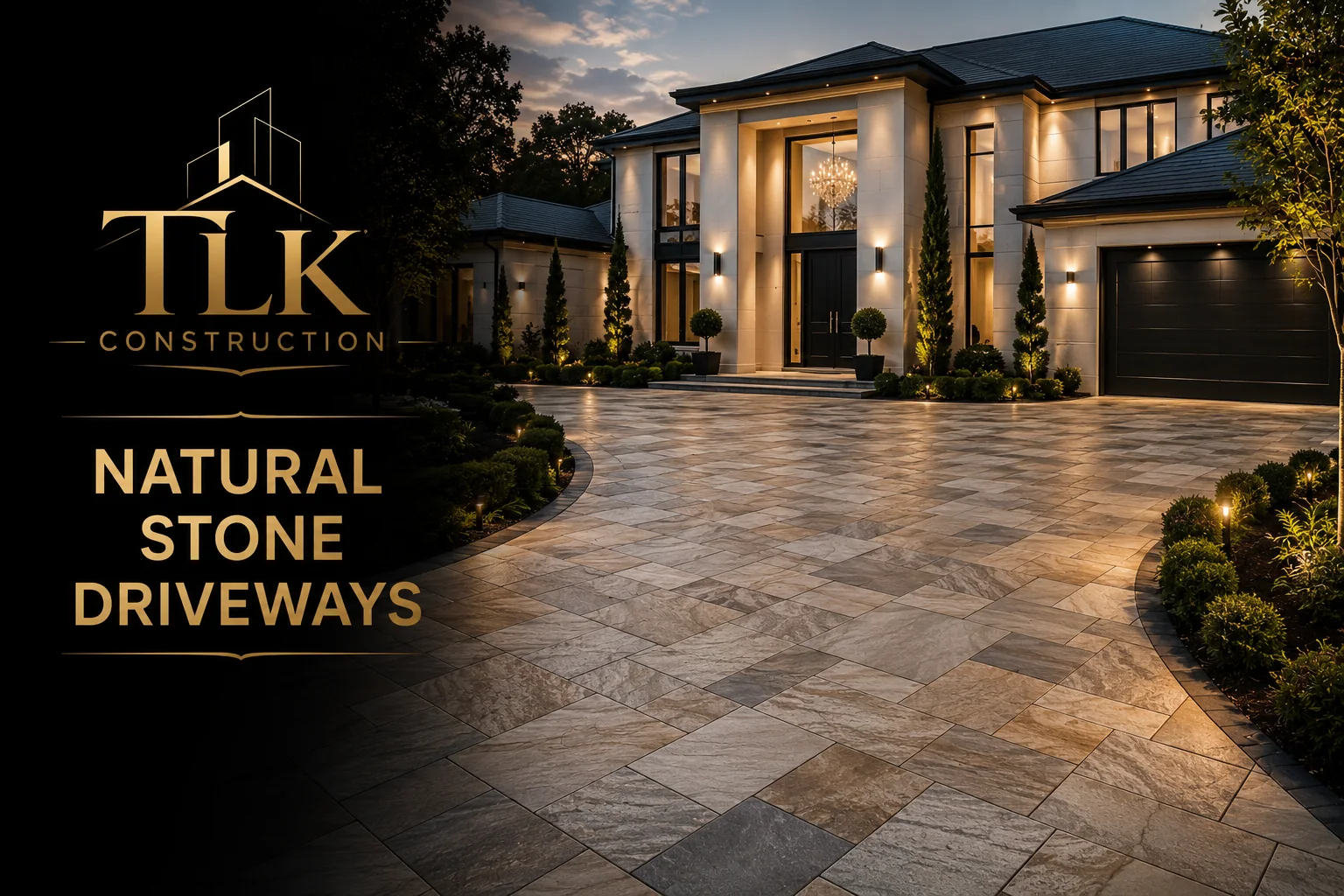 Natural Stone Driveways by TLK Construction