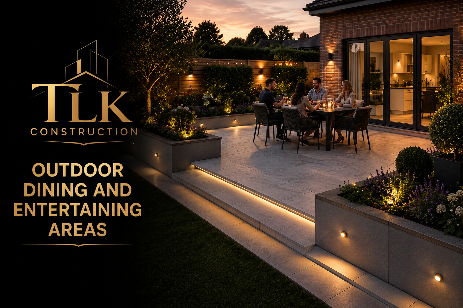 Outdoor Dining & Entertaining Areas by TLK Construction